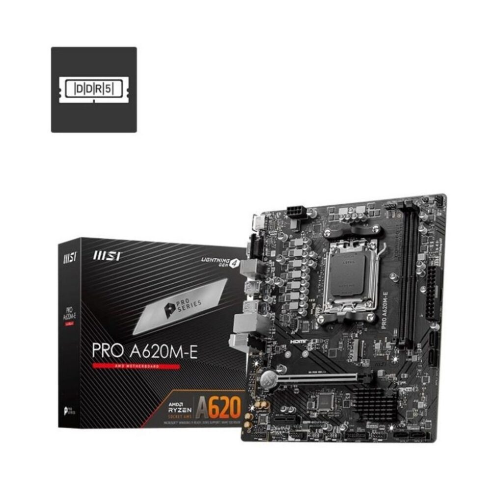 İkinci El MSI PRO A620M-E 6400Mhz(OC) M.2 HDMI VGA mATX AM5
