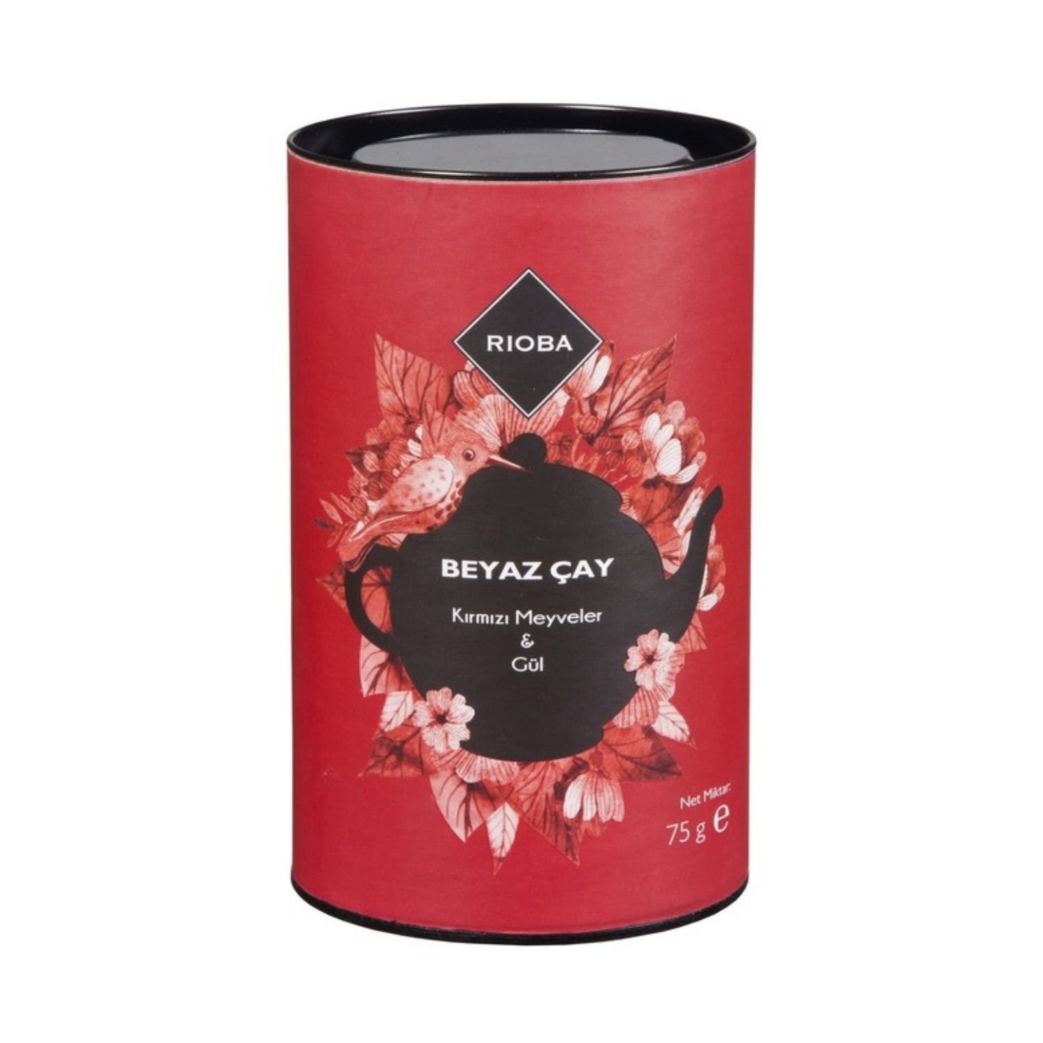 Rioba Beyaz Çay Kırmızı Meyveler & Gül Karışımı Bitki Çayı 75 G