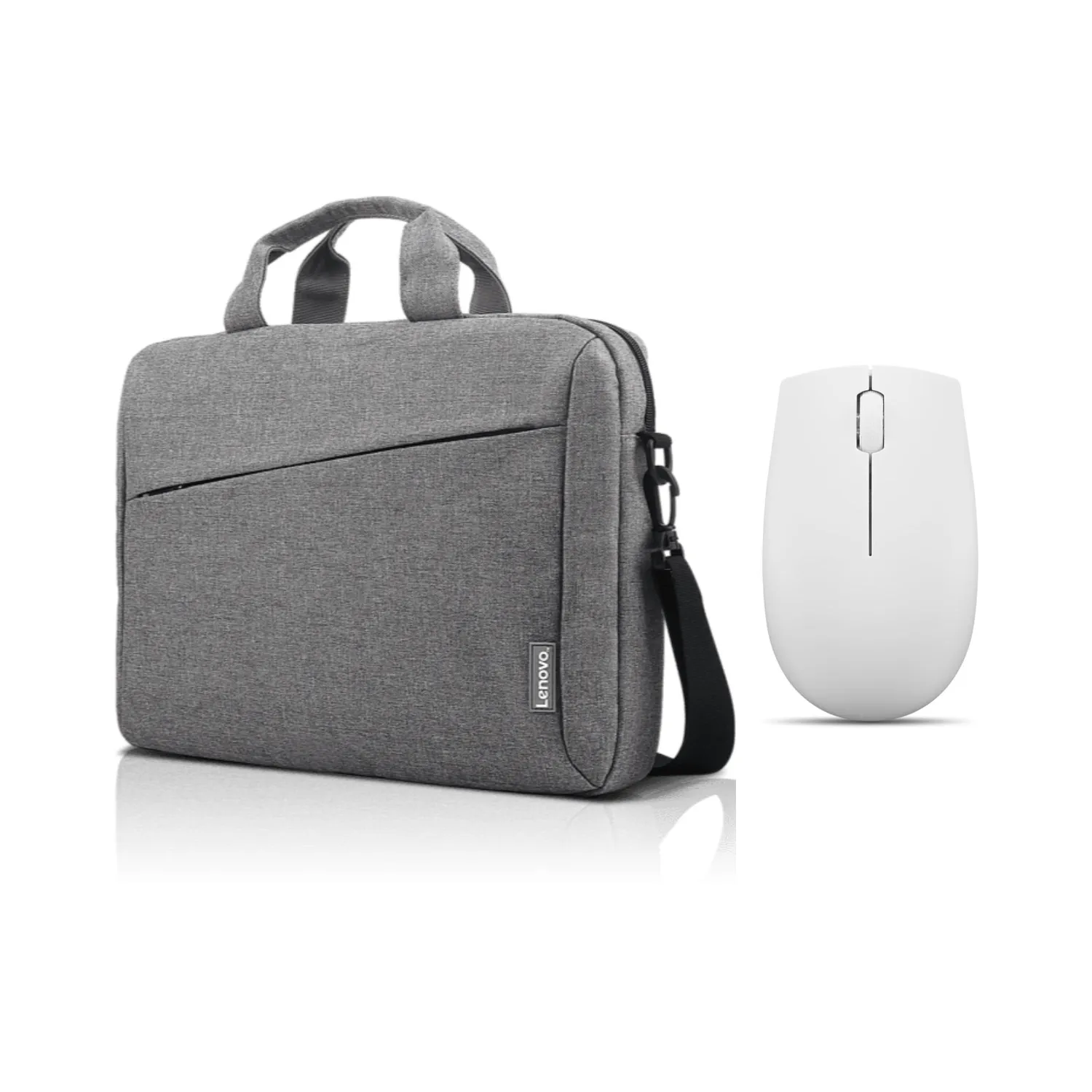 Lenovo 15.6" T210 Bilgisayar Çantası Gri GX40Q17231+Lenovo 300 mouse Bulut Grisi