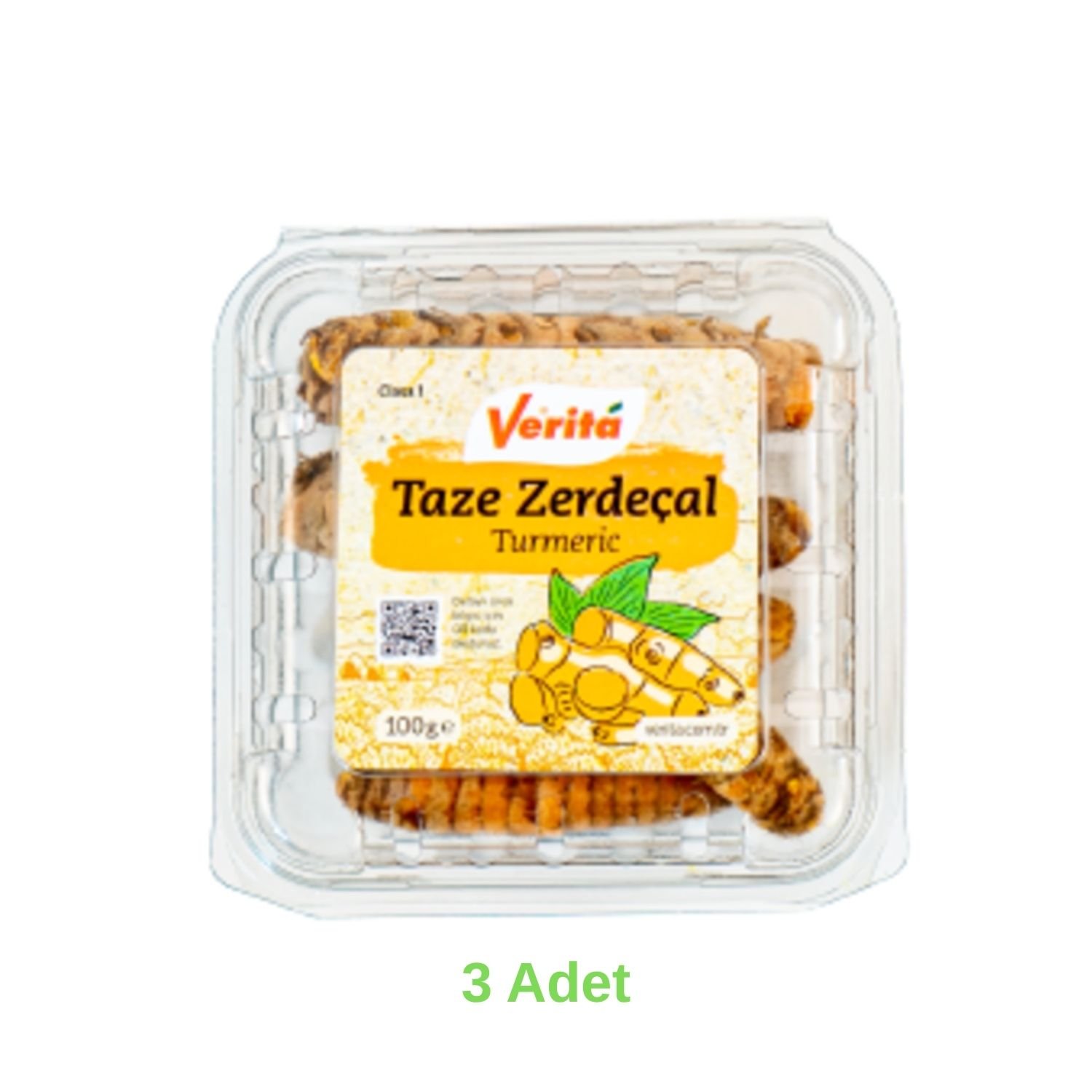 Verita Taze Zerdeçal 100 Gr 3 Adet