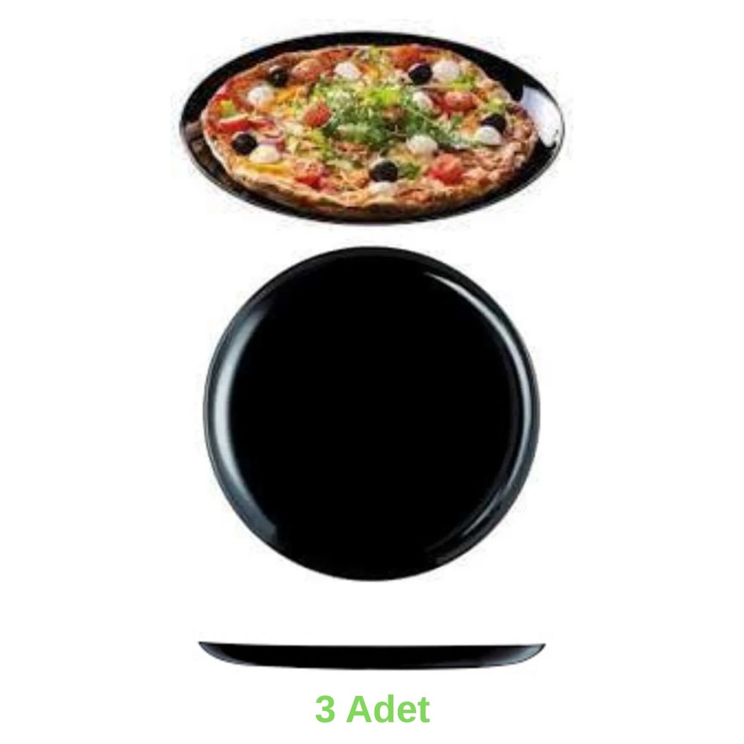 Luminarc Friends Time Pizza Tabağı Beyaz 32 Cm 3'lü
