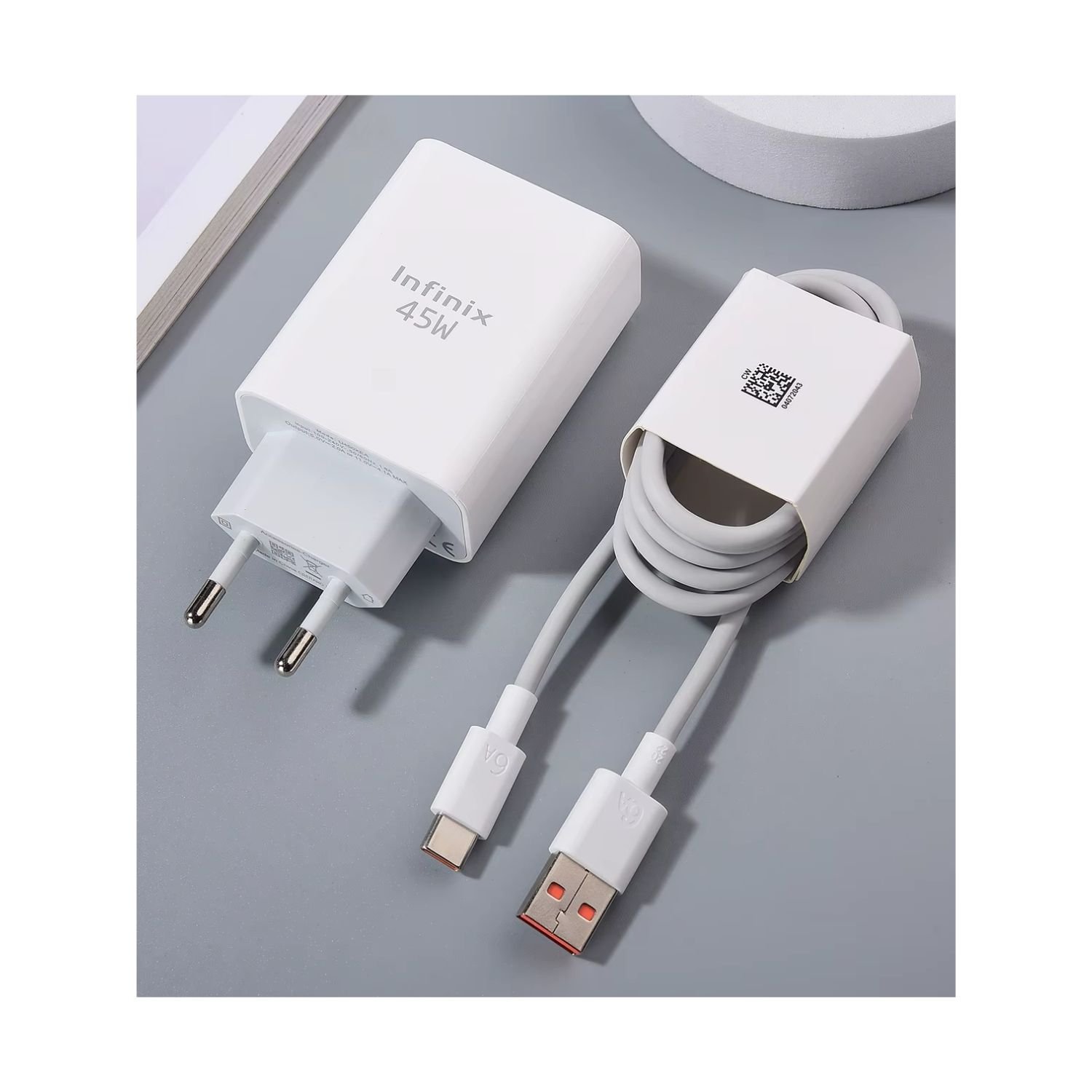 Orijinal 45 Watt Infinix Şarj Aleti Type c Girişli Tüm Cihazlarla 45 Watt