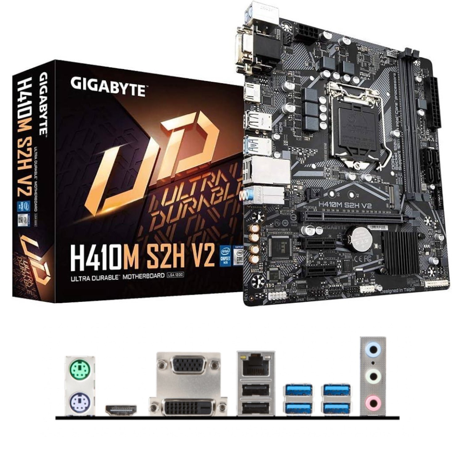 Gigabyte H410M S2H V2 Intel H470 64 GB 2666 Mhz DDR4 1200 mATX Anakart