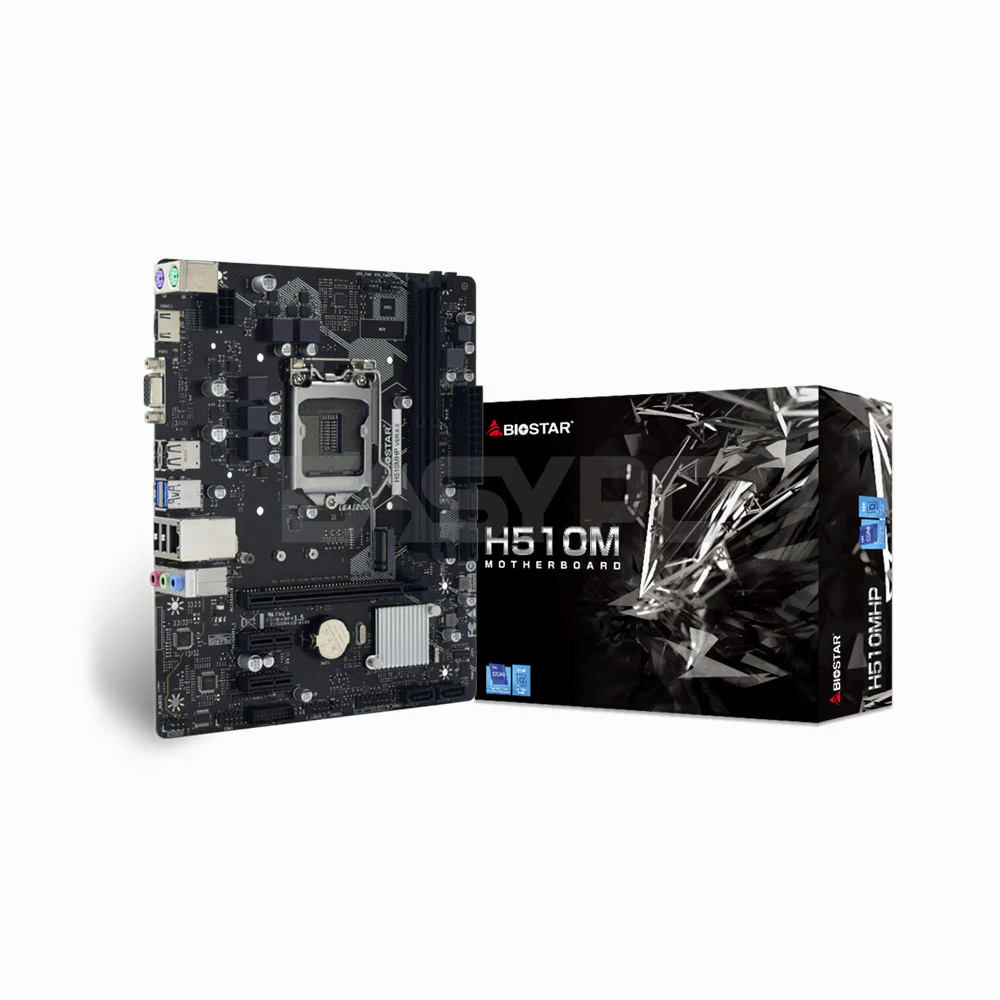 Biostar intel H510MHP Anakart 10. / 11. Nesil Intel Core™ İşlemci Destekler