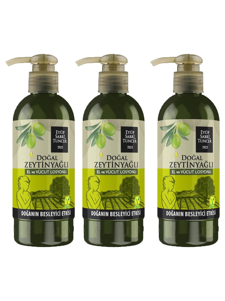 Eyüp Sabri Tuncer Doğal Zeytinyağlı El ve Vücut Losyonu 250 ml X3 Adet