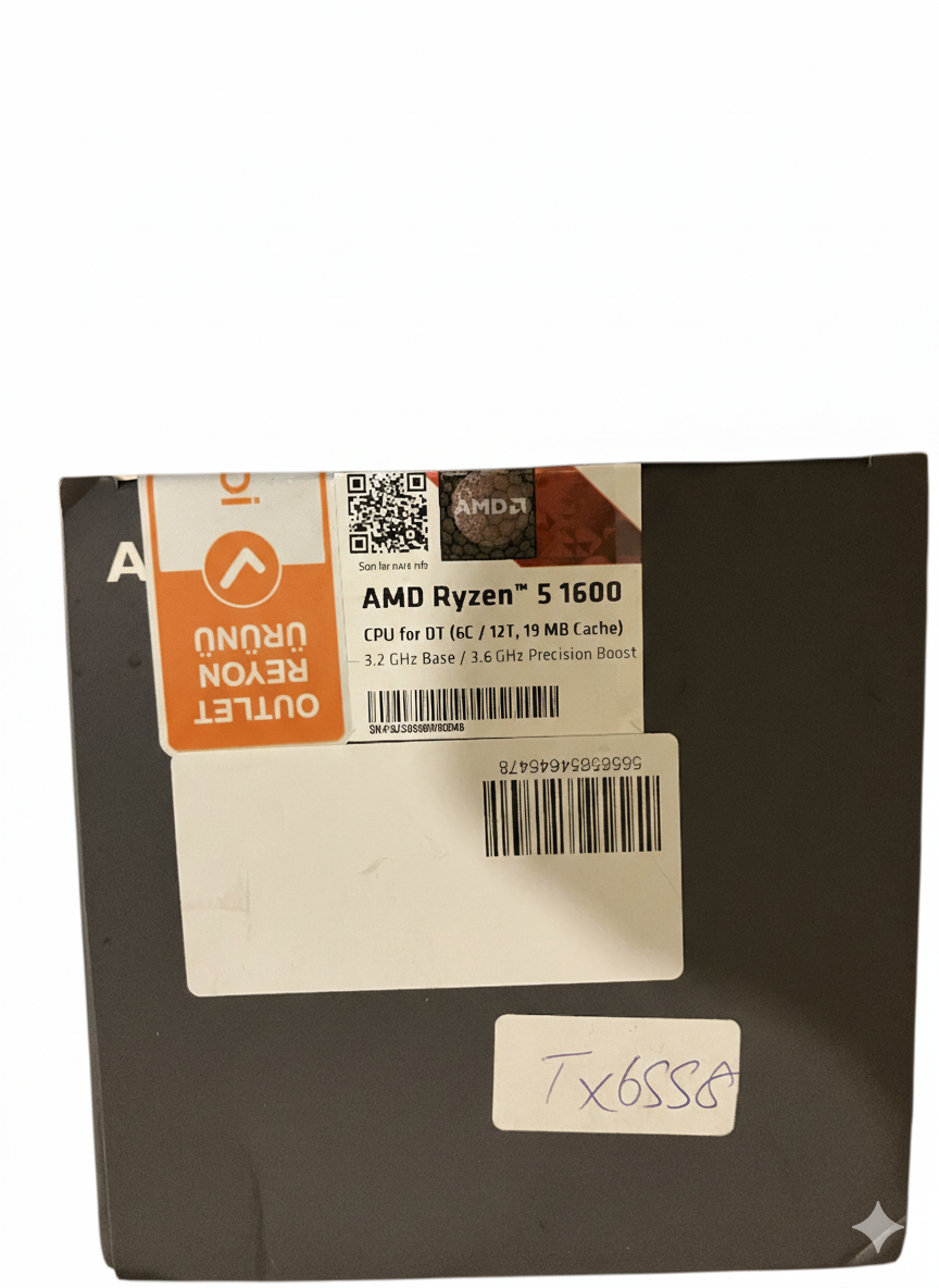 AMD Ryzen 5 1600 3,2 GHz 16 MB Cache AM4 İşlemci Outlet